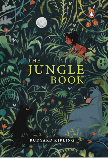 The Jungle Book by Rudyard Kipling Book Cover